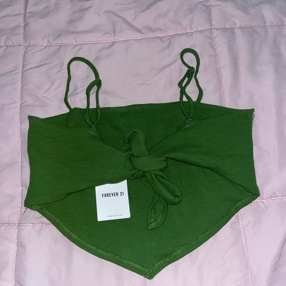Forever 21 Olive Green Sleeveless Top